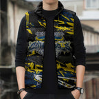 Personalized North Queensland Cowboys Sleeveless Puffer Jacket Graffiti Grunge Abstract Urban Street Style Design