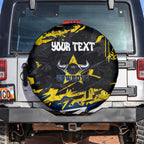 Personalized North Queensland Cowboys Spare Tire Cover Graffiti Grunge Abstract Urban Street Style Design