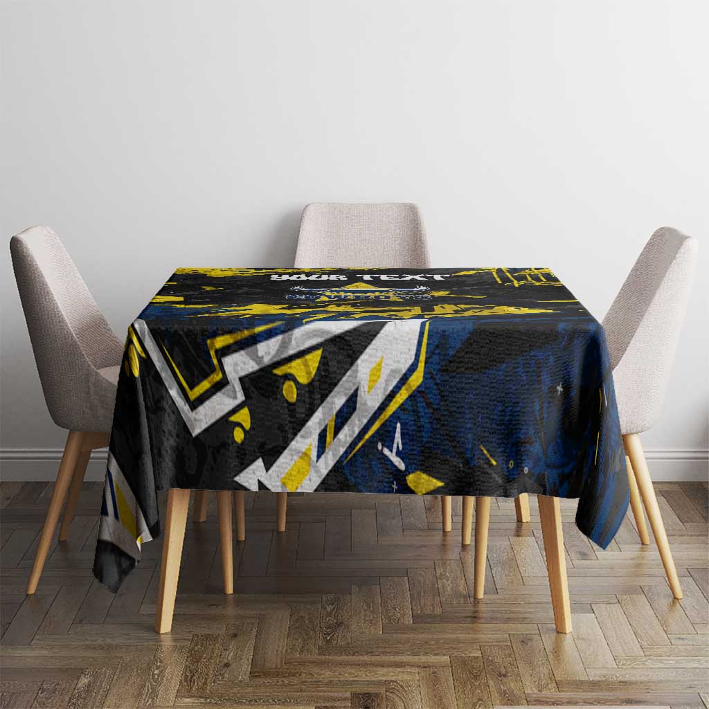Personalized North Queensland Cowboys Tablecloth Graffiti Grunge Abstract Urban Street Style Design