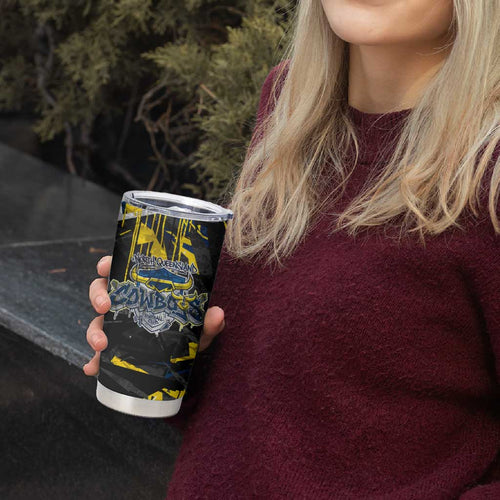 Personalized North Queensland Cowboys Tumbler Cup Graffiti Grunge Abstract Urban Street Style Design
