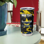 Personalized North Queensland Cowboys Tumbler Cup Graffiti Grunge Abstract Urban Street Style Design