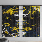 Personalized North Queensland Cowboys Window Curtain Graffiti Grunge Abstract Urban Street Style Design