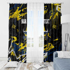 Personalized North Queensland Cowboys Window Curtain Graffiti Grunge Abstract Urban Street Style Design