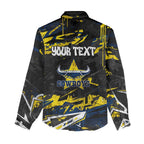 Personalized North Queensland Cowboys Women Casual Shirt Graffiti Grunge Abstract Urban Street Style Design