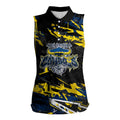 Personalized North Queensland Cowboys Women Sleeveless Polo Shirt Graffiti Grunge Abstract Urban Street Style Design