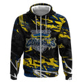 Personalized North Queensland Cowboys Zip Hoodie Graffiti Grunge Abstract Urban Street Style Design