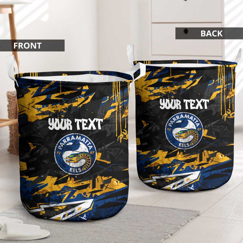 Personalized Parramatta Eels Laundry Basket Graffiti Grunge Abstract Urban Street Style Design