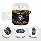 Personalized Parramatta Eels AirPods Case Graffiti Grunge Abstract Urban Street Style Design