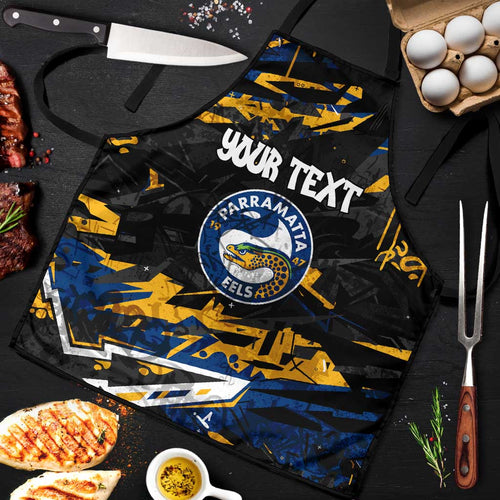 Personalized Parramatta Eels Apron Graffiti Grunge Abstract Urban Street Style Design
