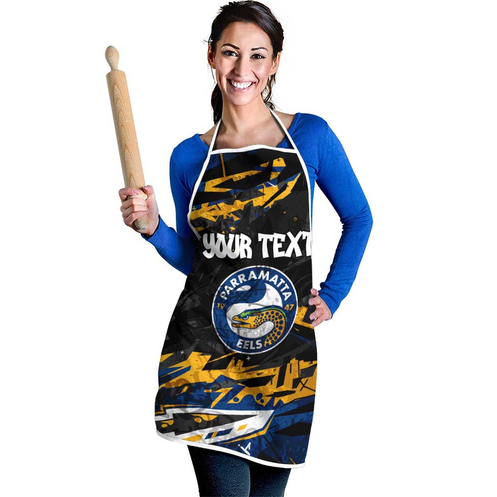 Personalized Parramatta Eels Apron Graffiti Grunge Abstract Urban Street Style Design
