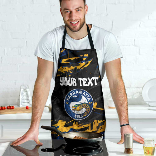 Personalized Parramatta Eels Apron Graffiti Grunge Abstract Urban Street Style Design