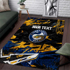 Personalized Parramatta Eels Area Rug Graffiti Grunge Abstract Urban Street Style Design