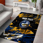 Personalized Parramatta Eels Area Rug Graffiti Grunge Abstract Urban Street Style Design