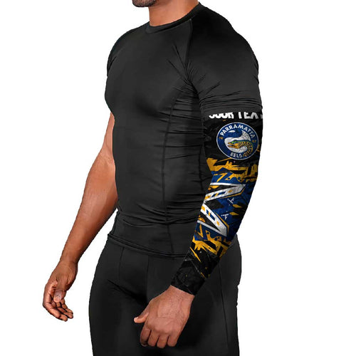 Personalized Parramatta Eels Arm Sleeves Graffiti Grunge Abstract Urban Street Style Design