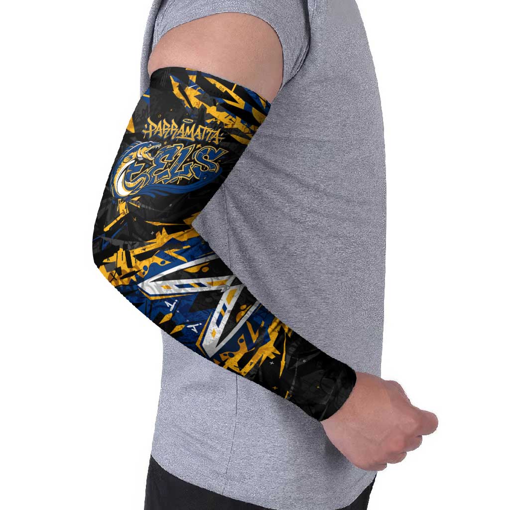 Personalized Parramatta Eels Arm Sleeves Graffiti Grunge Abstract Urban Street Style Design
