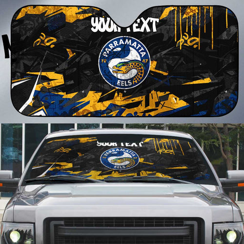 Personalized Parramatta Eels Auto Sun Shade Graffiti Grunge Abstract Urban Street Style Design