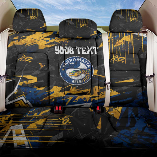 Personalized Parramatta Eels Back Car Seat Cover Graffiti Grunge Abstract Urban Street Style Design