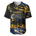 Personalized Parramatta Eels Baseball Jersey Graffiti Grunge Abstract Urban Street Style Design