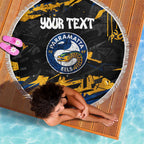 Personalized Parramatta Eels Beach Blanket Graffiti Grunge Abstract Urban Street Style Design
