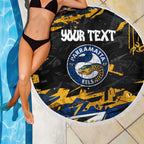 Personalized Parramatta Eels Beach Blanket Graffiti Grunge Abstract Urban Street Style Design