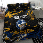 Personalized Parramatta Eels Bedding Set Graffiti Grunge Abstract Urban Street Style Design