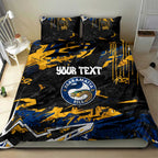 Personalized Parramatta Eels Bedding Set Graffiti Grunge Abstract Urban Street Style Design