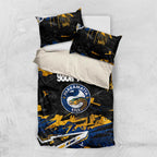 Personalized Parramatta Eels Bedding Set Graffiti Grunge Abstract Urban Street Style Design