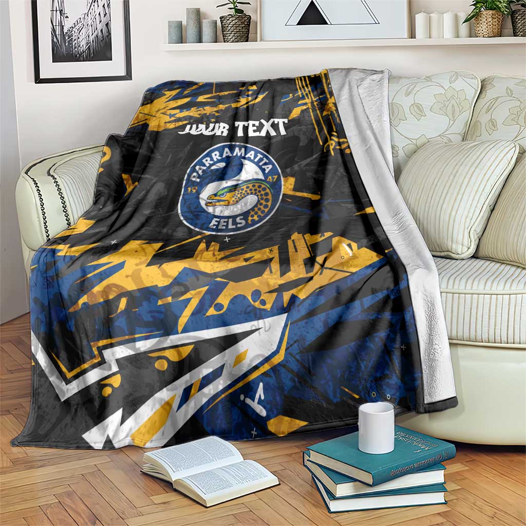 Personalized Parramatta Eels Blanket Graffiti Grunge Abstract Urban Street Style Design