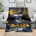 Personalized Parramatta Eels Blanket Graffiti Grunge Abstract Urban Street Style Design