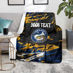Personalized Parramatta Eels Blanket Graffiti Grunge Abstract Urban Street Style Design
