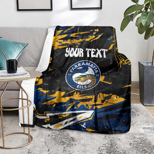 Personalized Parramatta Eels Blanket Graffiti Grunge Abstract Urban Street Style Design