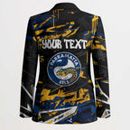 Personalized Parramatta Eels Blazer Graffiti Grunge Abstract Urban Street Style Design
