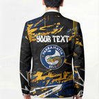 Personalized Parramatta Eels Blazer Graffiti Grunge Abstract Urban Street Style Design