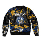 Personalized Parramatta Eels Bomber Jacket Graffiti Grunge Abstract Urban Street Style Design