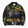 Personalized Parramatta Eels Bomber Puffer Jacket Graffiti Grunge Abstract Urban Street Style Design
