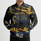 Personalized Parramatta Eels Bomber Puffer Jacket Graffiti Grunge Abstract Urban Street Style Design