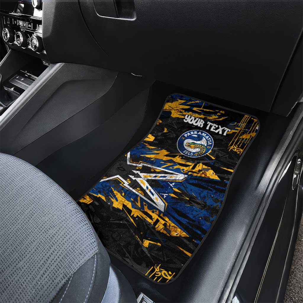Personalized Parramatta Eels Car Mats Graffiti Grunge Abstract Urban Street Style Design