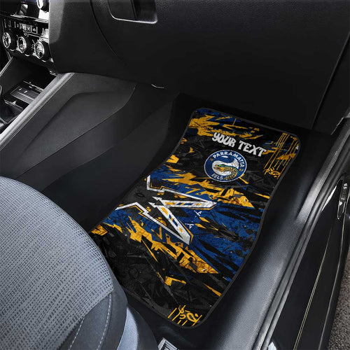 Personalized Parramatta Eels Car Mats Graffiti Grunge Abstract Urban Street Style Design