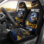 Personalized Parramatta Eels Car Seat Cover Graffiti Grunge Abstract Urban Street Style Design