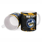 Personalized Parramatta Eels Ceramic Mug Graffiti Grunge Abstract Urban Street Style Design
