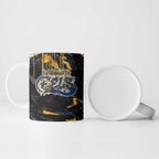 Personalized Parramatta Eels Ceramic Mug Graffiti Grunge Abstract Urban Street Style Design
