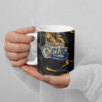 Personalized Parramatta Eels Ceramic Mug Graffiti Grunge Abstract Urban Street Style Design