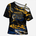Personalized Parramatta Eels Cross Shoulder Shirt Graffiti Grunge Abstract Urban Street Style Design