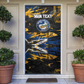 Personalized Parramatta Eels Door Cover Graffiti Grunge Abstract Urban Street Style Design