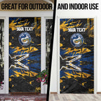Personalized Parramatta Eels Door Cover Graffiti Grunge Abstract Urban Street Style Design
