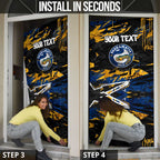 Personalized Parramatta Eels Door Cover Graffiti Grunge Abstract Urban Street Style Design