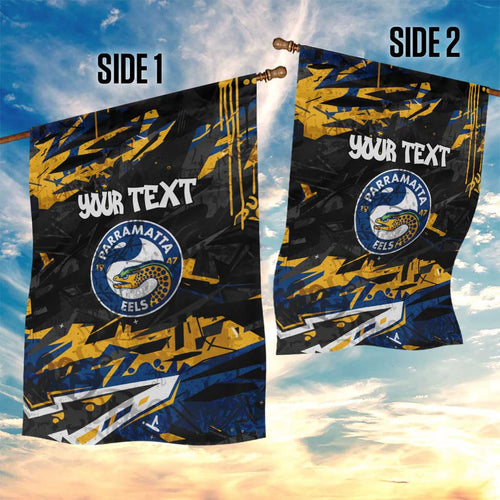 Personalized Parramatta Eels Garden Flag Graffiti Grunge Abstract Urban Street Style Design