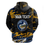 Personalized Parramatta Eels Hoodie Graffiti Grunge Abstract Urban Street Style Design