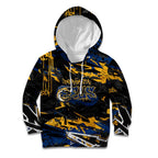 Personalized Parramatta Eels Kid Hoodie Graffiti Grunge Abstract Urban Street Style Design