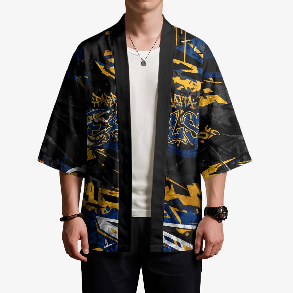 Personalized Parramatta Eels Kimono Graffiti Grunge Abstract Urban Street Style Design